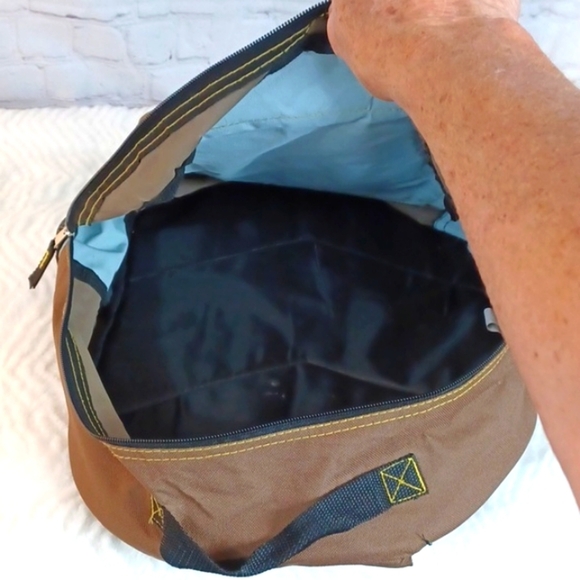 High Trails Equipment Y2K‎  Brown Blue Hiking Back Pack - Picture 4 of 7